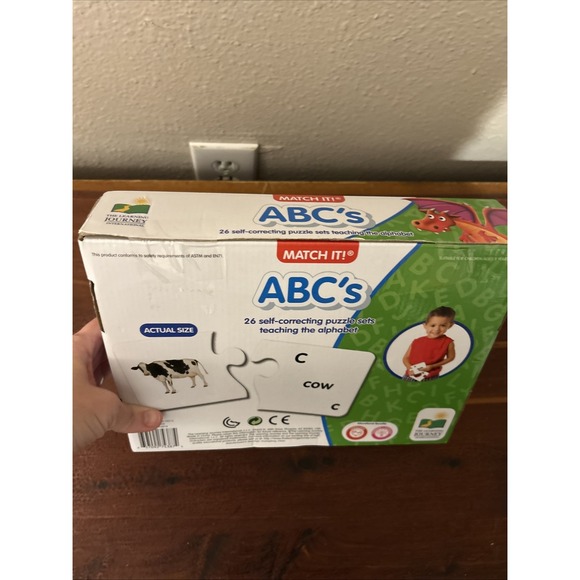 The‎ Learning Journey - Match it! ABC - 26 Self Correcting Alphabet Puzzle Sets - Picture 3 of 3